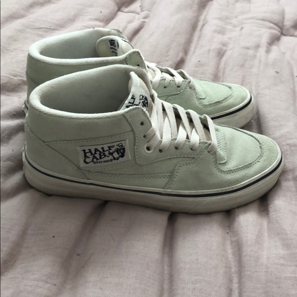 Half Cab Vans Sea foam Green 💚 Worn Once!